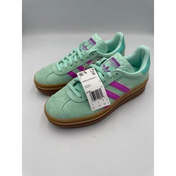 adidas gazelle silver green womens adidas Gazelle Bold - Women's main image 1